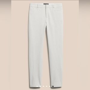 Banana Republic Sloan Mid-Rise Pants in Cream